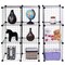 Costway 12 Cube Grid Wire Organizer Wardrobe Shelves Bookcase DIY
